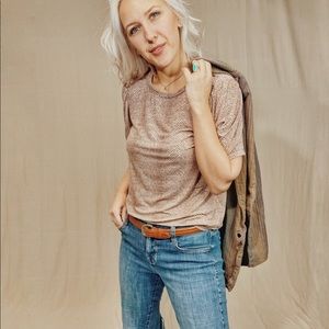 A New Day | Mauve Snakeskin Print Tee